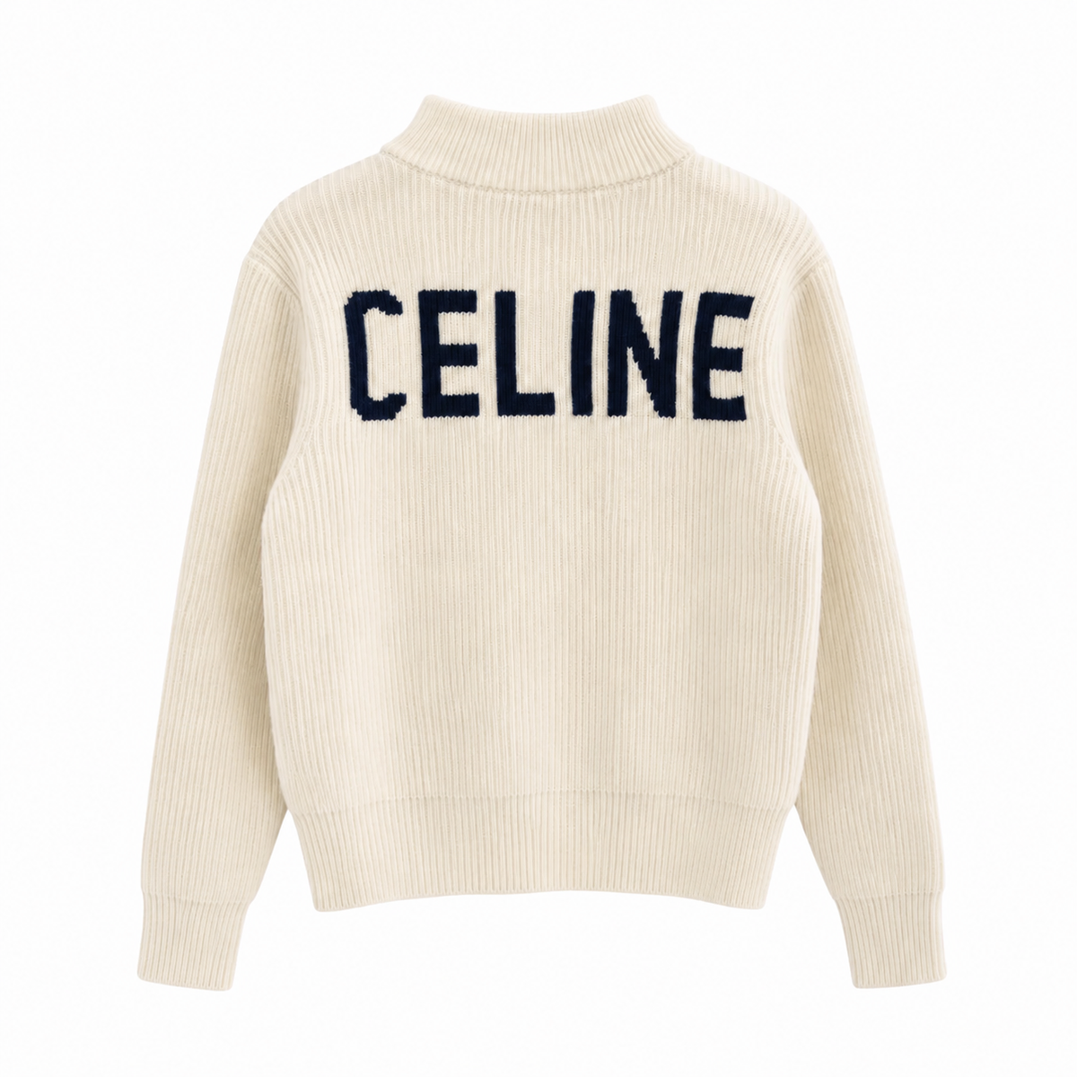 “CE“ Knit Zip Cardigan